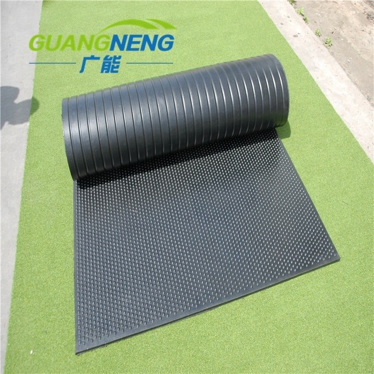 Horse Stall Mats Wear-Resistant Pebble Hexagon Rubber Animal Mats Cow stable trailer ramp rubber mat