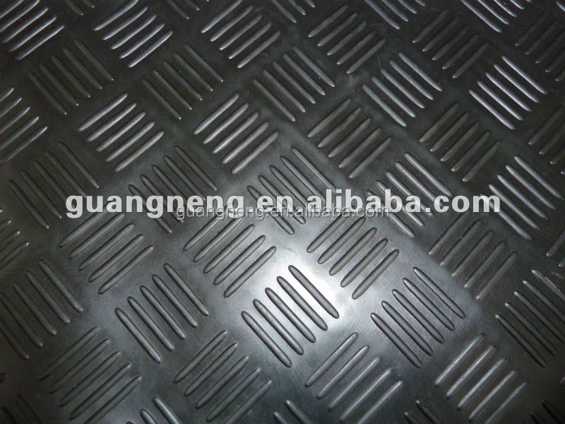 Fine ribbed rubber sheet / corrugated rubber mat / anti-slip rubber mat