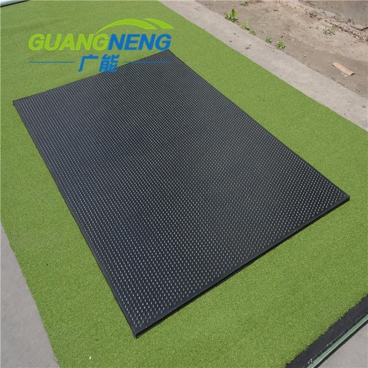 Horse Stall Mats Wear-Resistant Pebble Hexagon Rubber Animal Mats Cow stable trailer ramp rubber mat