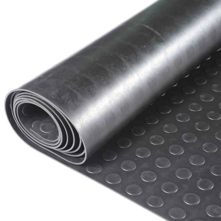 Anti Slip Fine Thin Narrow Ribbed Corrugated Rubber Sheet/Rubber Flooring Roll