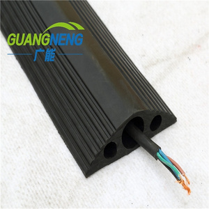 Flexible Rubber Cable Protector Customizable Cable Cover with Cutting and Moulding Services