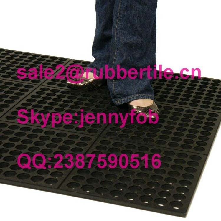 Comfortable Workshop antigatigue Rubber Floor Mats/Grease Resistance rubber garage floor mat factory quality