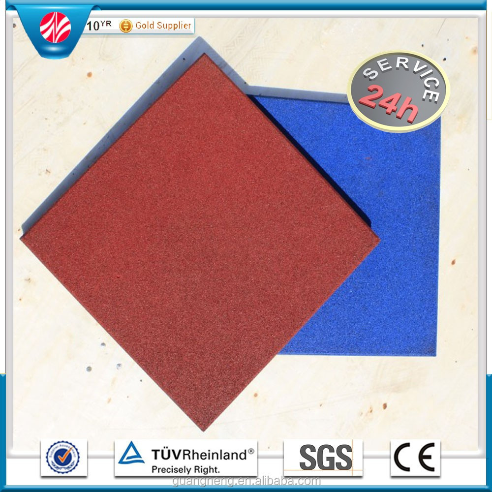 sound absorbing recycled EPDM sbr subber flooring, EPDM layer gym rubber flooring tile