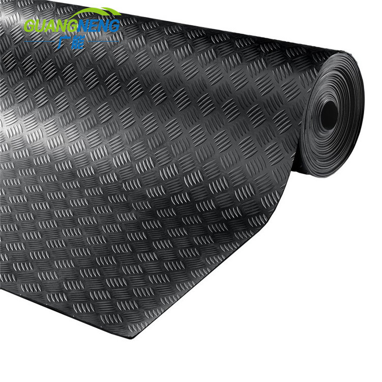 Truck Bed Mats Liners Checker Plate Rubber Mat with Moulding Processing Service