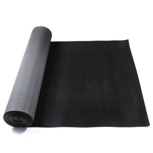 Anti Slip Fine Thin Narrow Ribbed Corrugated Rubber Sheet/Rubber Flooring Roll