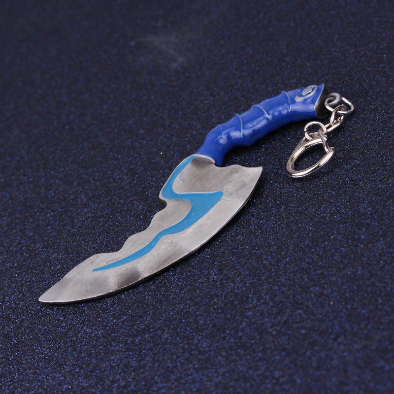 New Game Dota 2 Weapons Sword Props Ornaments Mini Blink Dagger Jump Cut Weapon Keyring for Men Player