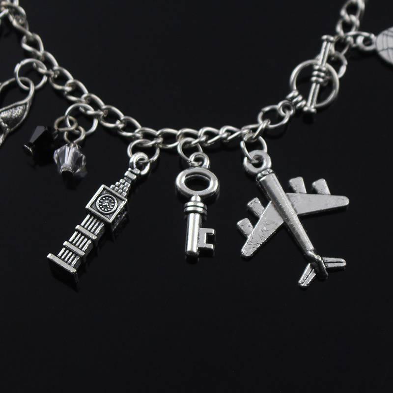 Movie Jewelry 50 Fifty Shades Of Grey Fashion Charm Bracelet Hand Catenary Tie Handcuffs Gray Bracelets Crime Bracelet