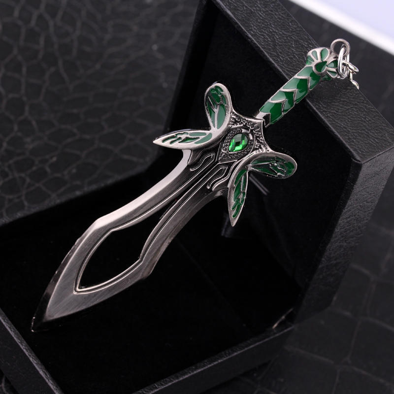 DOTA 2 The Butterfly Sword Weapon Key Chain Zinc Alloy Accessories Souvenirs llavero Keychain