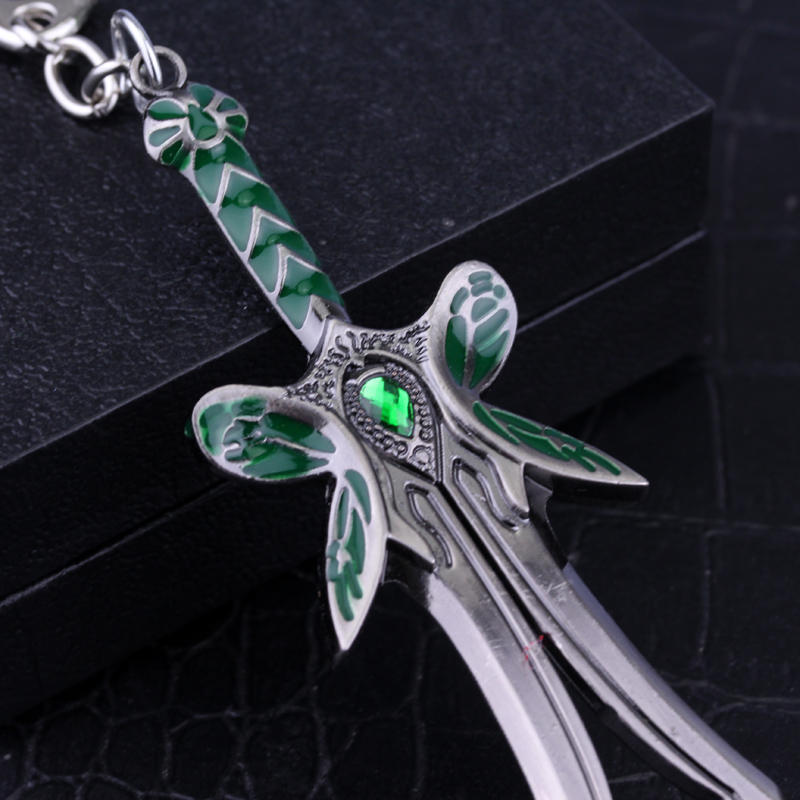 DOTA 2 The Butterfly Sword Weapon Key Chain Zinc Alloy Accessories Souvenirs llavero Keychain