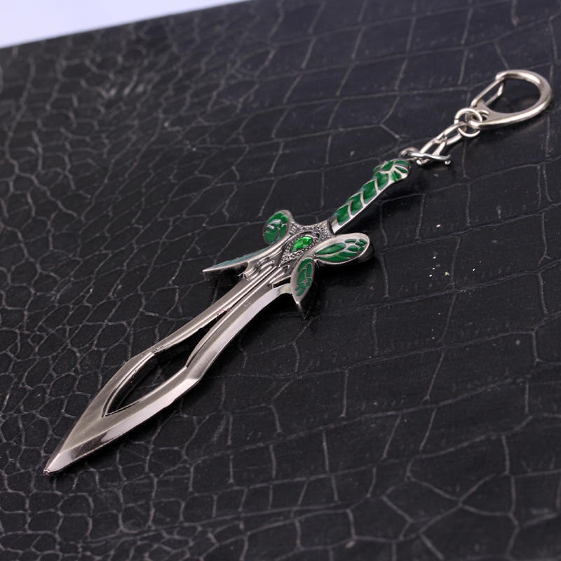 DOTA 2 The Butterfly Sword Weapon Key Chain Zinc Alloy Accessories Souvenirs llavero Keychain