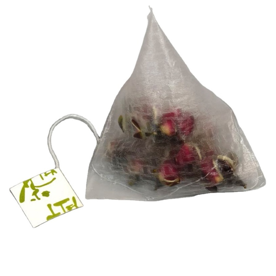 2022 OEM private label Pyramid tea bags Triangle With Strings, scented tea Custom tea bag