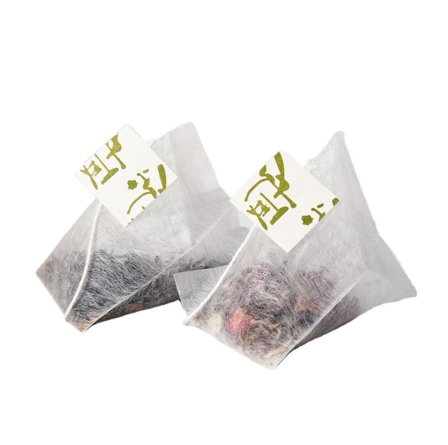 2022 OEM private label Pyramid tea bags Triangle With Strings, scented tea Custom tea bag