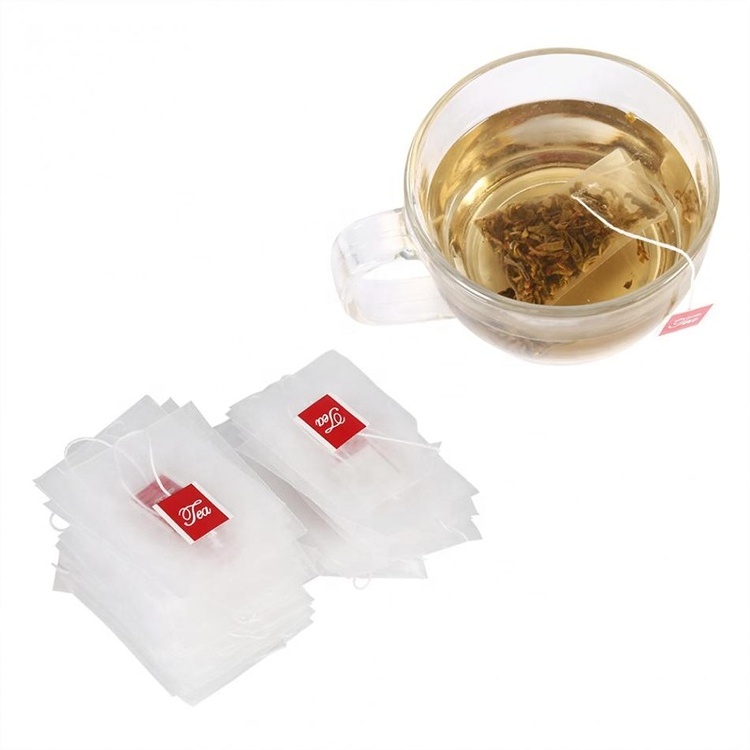 organic empty biodegradable peppermint biodegradable pyramid silk nylon triangle tea bag with string and custom logopackaging