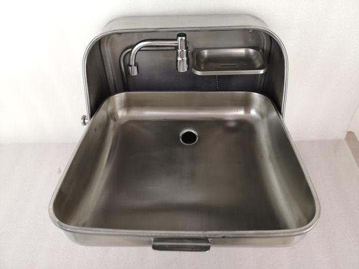 RVS&Campers Wallmount Stainless Steel Foldable Hand Wash Kitchen Sink GR-595