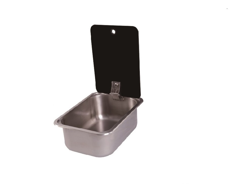 RVS&Campers  Stainless Steel 304 undermount Hand Wash Kitchen Sink with lid