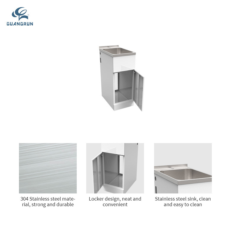 Australia New Zealand Hot Sale Commercial Stainless Steel Laundry Tub Cabinet GR-X3556A