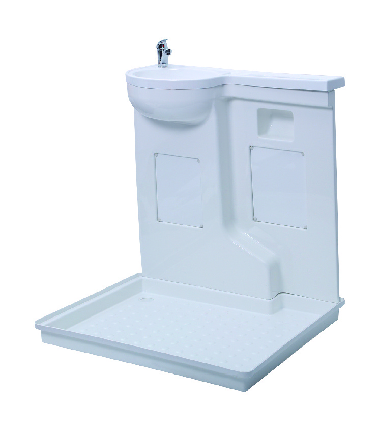 RV rvs Campervan campers caravan marine boat yacht public school hospital motorhome bathroom shower tray and sink GR-Y027