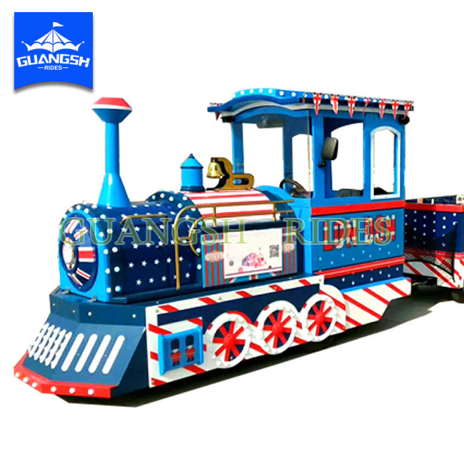 Outdoor Adult Rides Set Mall Diesel Road Sightseeing Tourist Amusement Park Electric Trackless Train For Sale