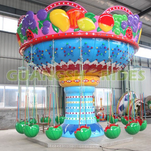 Factory supply cheap swing rides amusement parks mini flying watermelon chair