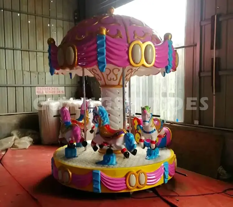 High quality mini carousel horses rides merry- go- round