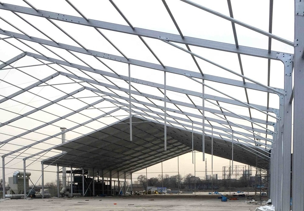 Lingtong Modular Heavy Duty Abs Wall Warehouse Tent Industrial 15*45 Large Tent With Abs Wall