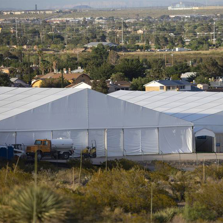 Silver Aluminum Frame PVC Fabric Roof Prefab Storage Tent Warehouse Tent 10x20 20x30 30x60m