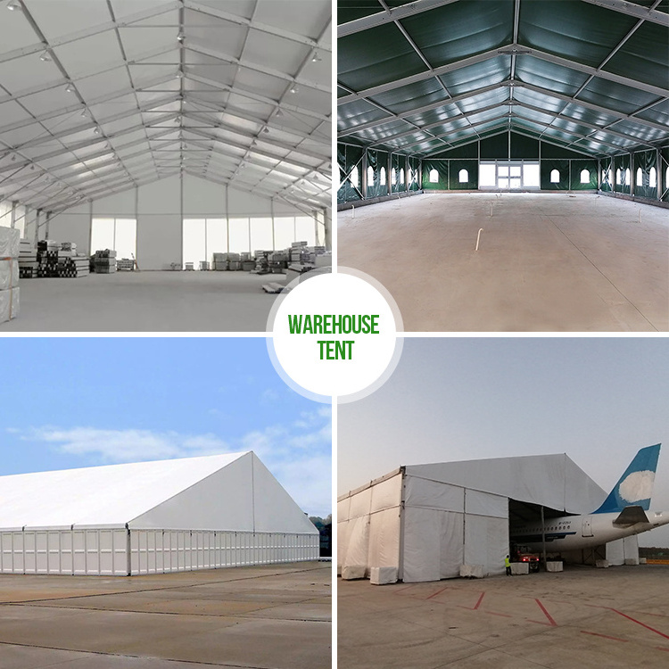 Outdoor Carpa Industrial Structure Tents Big Heavy Duty Aluminum Warehouse Shelter Tent For Industrial Storage