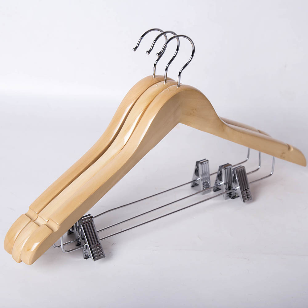 Clothes Coat Hangers Shirt Sweater Wooden Hanger  Custom wooden clothes rack, suit coat, clothes and pants rack.