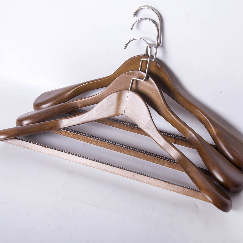 Clothes Coat Hangers Shirt Sweater Wooden Hanger  Custom wooden clothes rack, suit coat, clothes and pants rack.