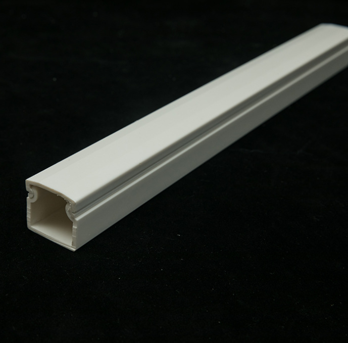 White Upvc PVC electrical pipe cable channel decoration wire trough OEM wholesale