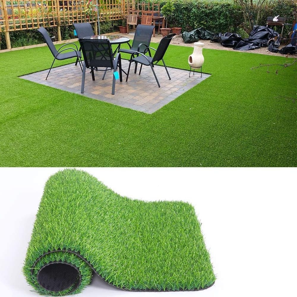 Dogs Interlocking Turf Mat Synthetic Grass Rug Carpet Indoor Realistic Fake Grass for Pets Outdoor Backyard Patio Garden