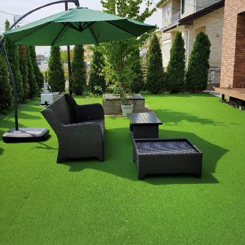 Tight Interlocking Artificial Grass Turf Tiles Outdoor Turf Grass for Yards Dogs Pet Lawn Mat