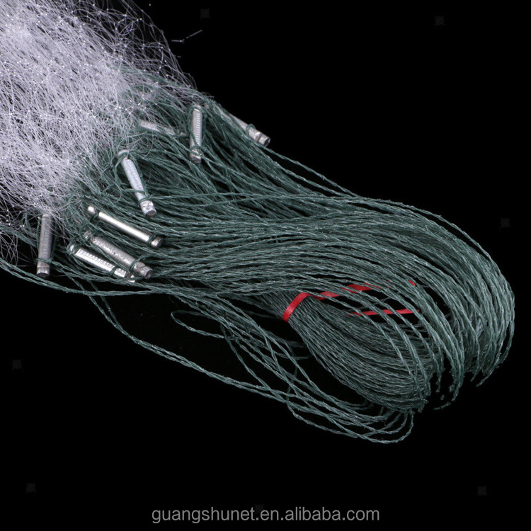 This fishing net is 3 finger grids qualified nylon material Excellent Fishing Equipment Fishing Gill Net