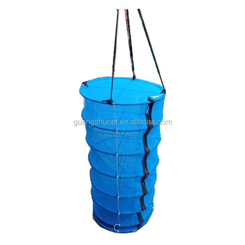 18 layers of hand-processed farmed scallops Aquaculture  Cage/ Lantern Net