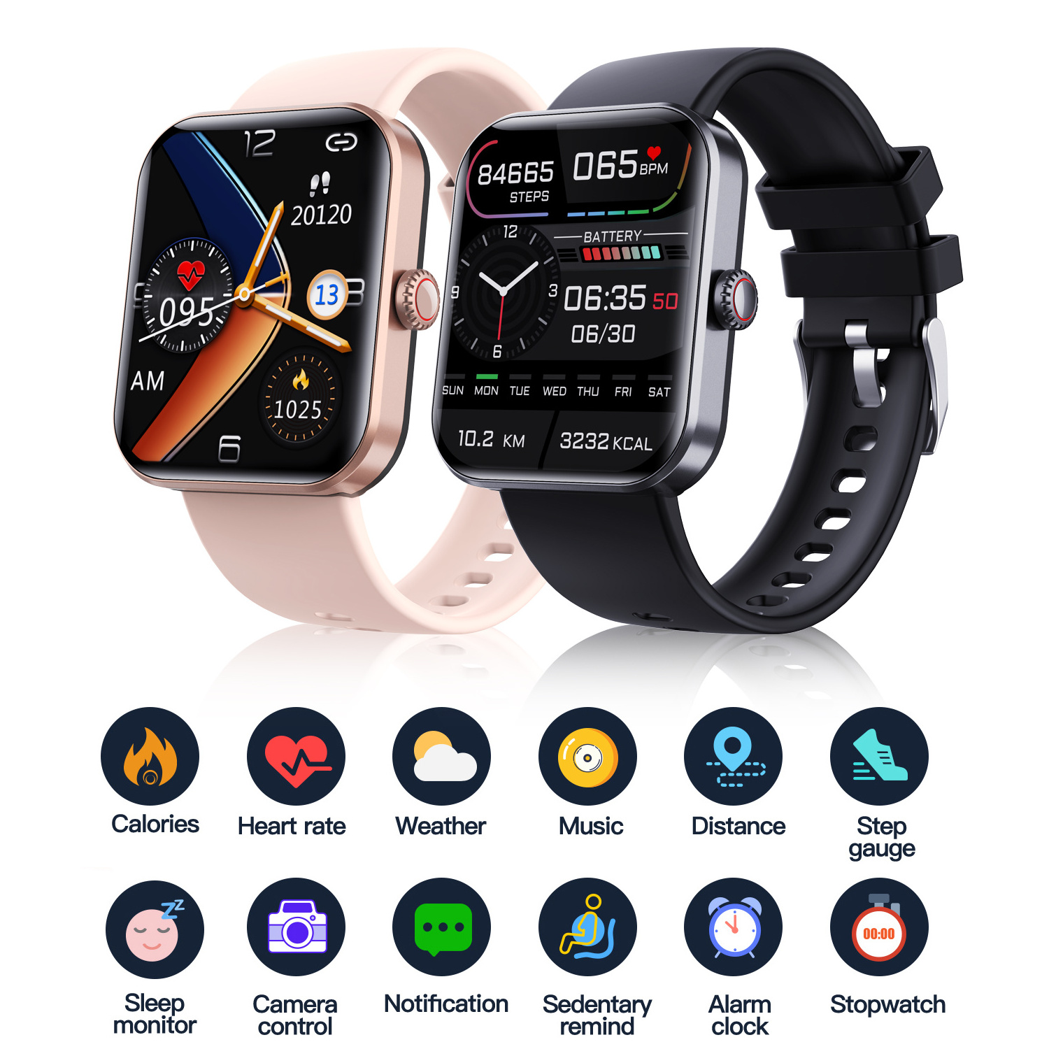 Android Health Smart Watch Air Pump Type Blood Pressure Watch with heart Rate Blood Oxygen track Call for Sport Men Smartwatch