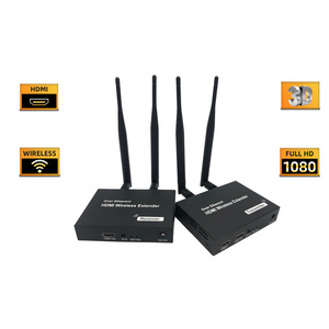 Wireless HDMI Extender 1TX to 2/3/4 RX 100M 200M 2.4G/5G 1080P WiFi Wireless HDMI AV Transmitter and Receiver for Camera to TV