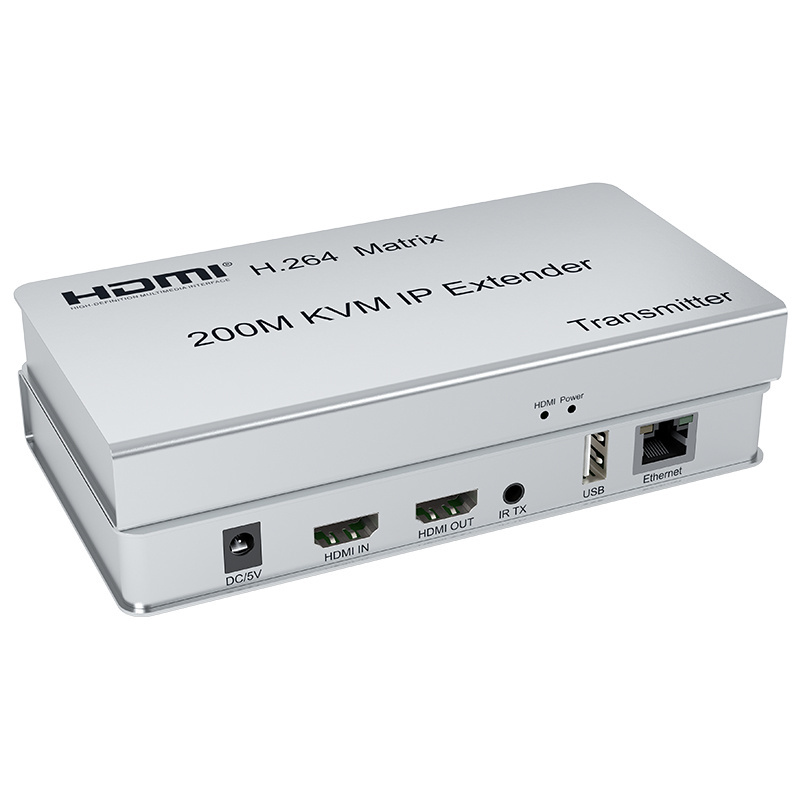 200M HDMI KVM Extender over IP HDMI Matrix USB Extender Over Cat5e/6 cable Support Many to Many One to Many via network switch