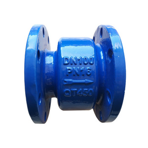 Thread Vertical Silent Check Valve Flange Type Ductile Iron Sell Well New Water Blue Normal Temperature Wafer Swing Check Valve