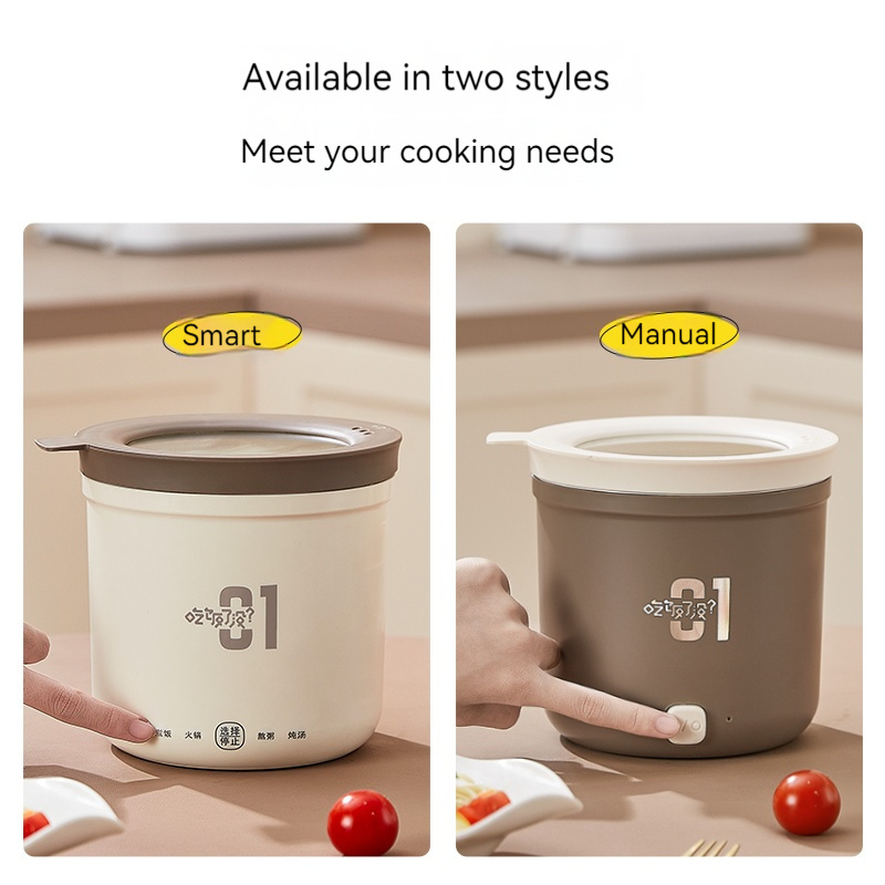 220V Multi functional Student Instant Noodle Pot Non stick Electric Cooking Pot