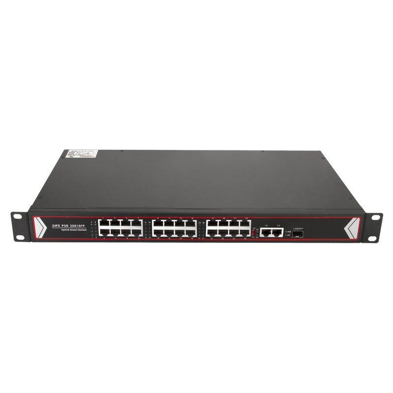 OEM 24 Port 100M POE Switch + 2 Port 1000M Network +1SFP POE Network Switch