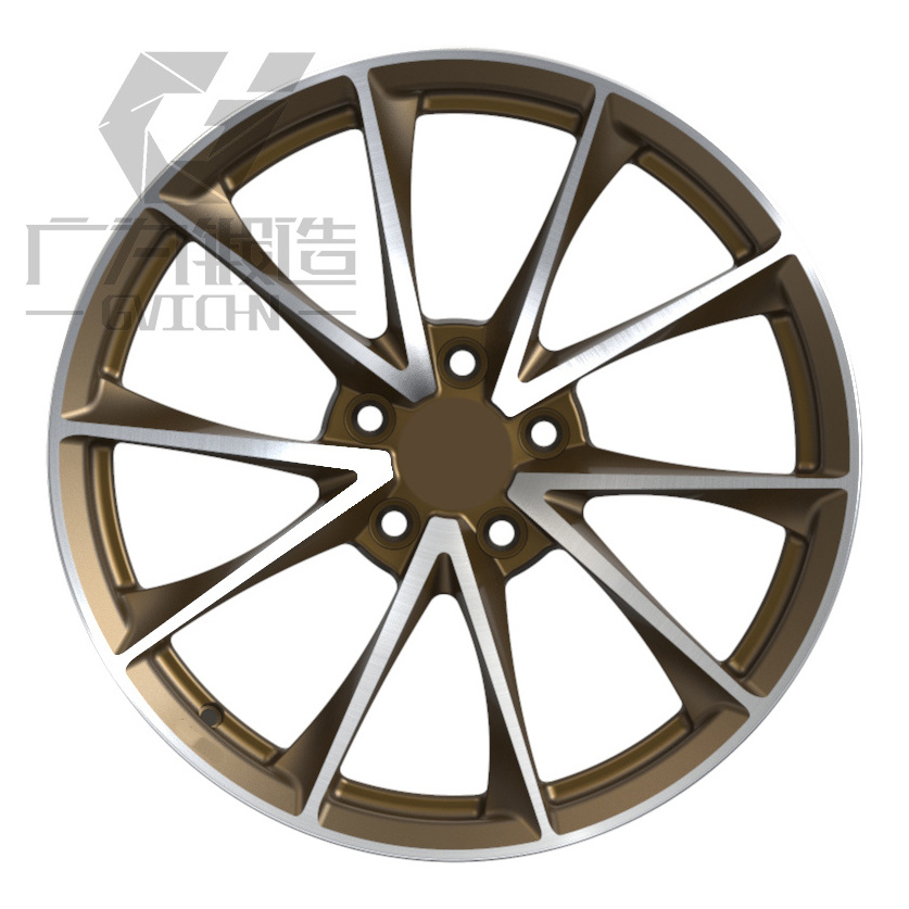 GVICHN 17 18 19 20 21 22 23 24 Inch wheel Aluminum Alloy Split five Spoke Wheel Rims with high performance custom car wheels