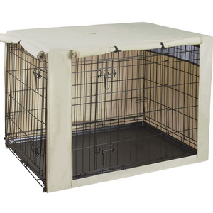 Waterproof 600d Universal Heavy Duty Pet Cage Cover Folding Dog Crate Cover Fabric Dog House Durable Oxford Crate Cover