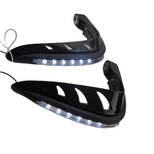 Popular Motorcycle Hand Guard With LED Signal Light Handguard 22mm 6pcs LED Bulb Easy Install