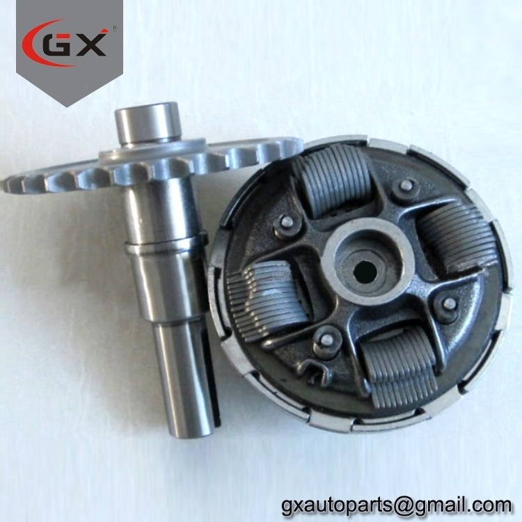 Go Kart Spare Parts 1/2 Reduction Gearbox Karting Clutch Set GX160 GX200 GX270 With PTO Shaft, Steel Plate, Fibre/Friction Plate