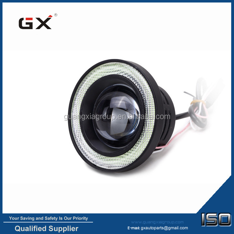 Auto 30W LED Lens Fog Light With COB Angle Eye Eyeball Modify Fish Eye Daytime Working Light 3inch