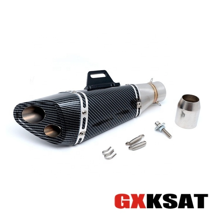 Hot Sale Motorcycle Parts & Accessories Exhaust  System S2 Exhaust Pipe Single Universal Exhaust  Muffler