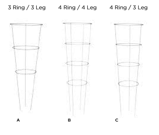 Garden Plant Support Frame tomato support plant protect cage, Galvanized wire frame cone tomato cage