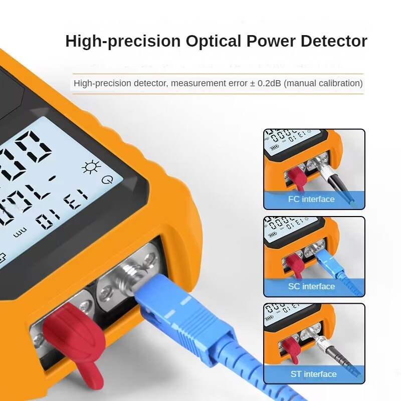 New 4 In 1 OPM Visual Fault Locator 1mW 15mW 20mW 30mW Rj45 Cable Tester all-in-one optical power meter with vfl