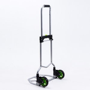 60kg aluminum rust-proof two wheel factory custom folding steel luggage cart garden cart