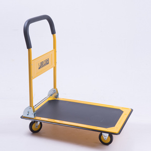 150KGS Boutique Type Factory Custom Steel Platform Hand Truck Folding Carts for Warehouse  trolley